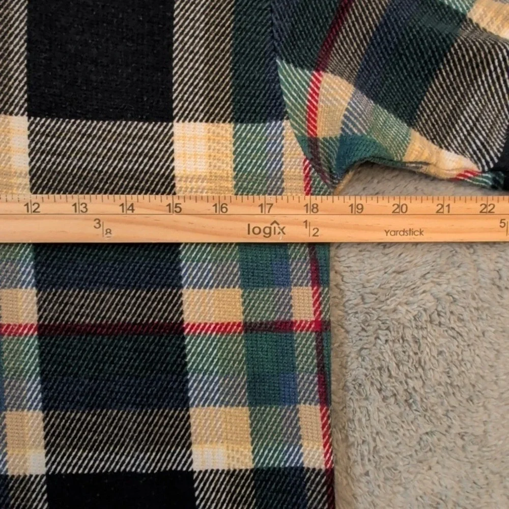 Vintage Chaps Ralph Lauren Soft Knit Polo Men's Medium Multicolor Tartan Plaid